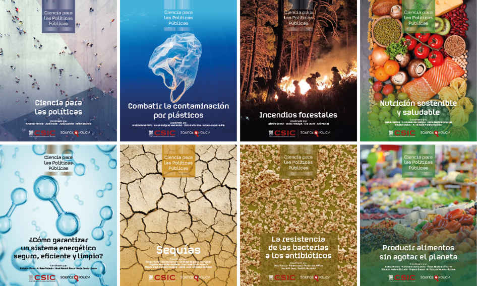 Cartel del catálogo de libros Science For Policy